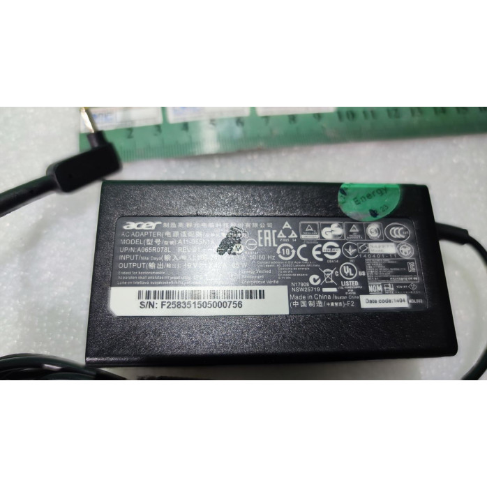 Зарядное Устройство для Ноутбука a11-065n1a Acer Aspire 5 A515-56 19V 65W 3.0x1.1mm  - Копия оригинала