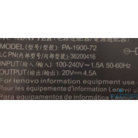 New PA 1900 72 36200416 Lenovo ThinkBook 15 IIL Laptop Type 20SM Laptop Charger 20V 90W A copy of an original