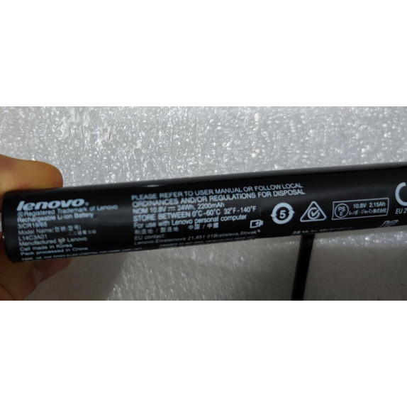New L14C3A01 Lenovo 100 15IBY Laptop (ideapad) Type 80MJ Laptop Battery A copy of an original