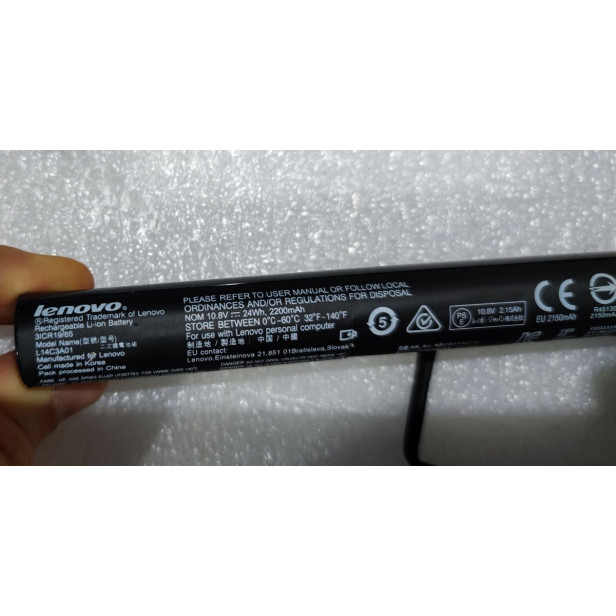 New L14C3A01 Lenovo 100 15IBY Laptop (ideapad) Type 80MJ Laptop Battery A copy of an original