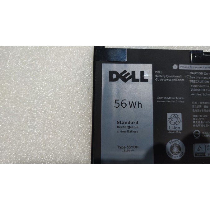 Аккумулятор для Ноутбука 33YDH Dell Vostro 15 7580 15.2V 56Wh цвет:чёрный - Копия оригинала