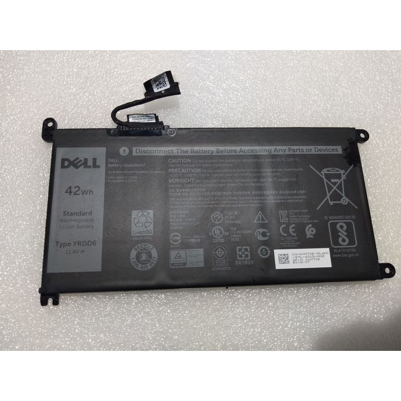 Used WJPC4 Dell Inspiron 3593 Laptop Battery 11.4V original Used WJPC4 Dell Inspiron 3593 Laptop Battery 11.4V original