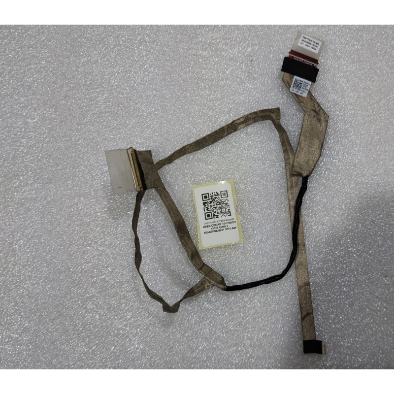 Used CEDAR 15 TOUCH LVDS CABLE 450.00H06.0031 REV:A01 0H1RV6 Dell LCD Screen Cable original