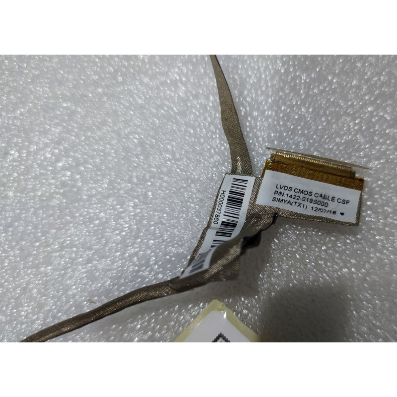 כבל מסך למחשב נייד Flex LCD LVDS CMOS CABLE CSF 1422-018S000 Toshiba מקורי - משומש