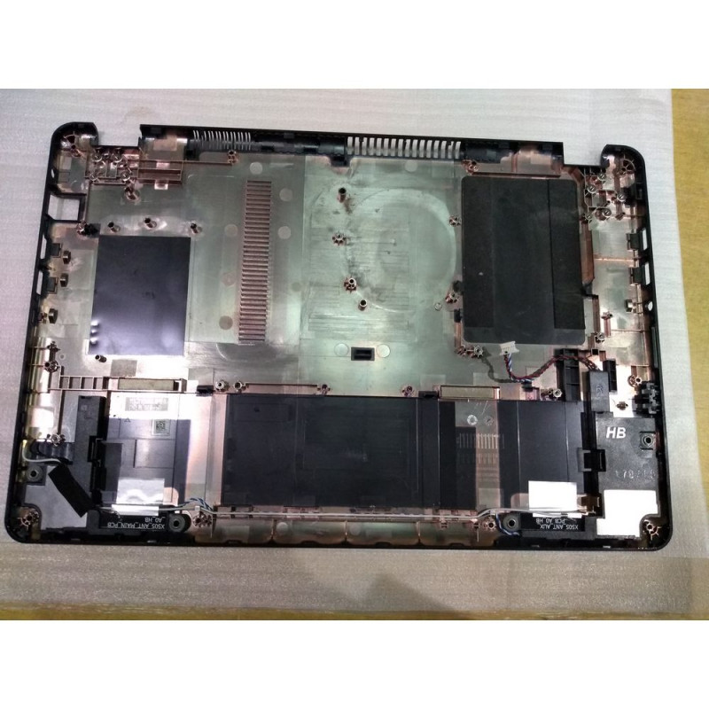 Поддон для Ноутбука включая Динамики и Антенны PTSZE173569IDA2PT-1 X505_ANT_MAIN_PCB_A0_HB ASUS VivoBook 15 X505BA цвет:черный, б/у