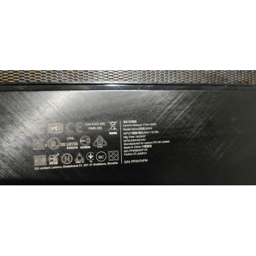 מכסה תחתון למחשב נייד 5CB0K25546 Lenovo Y700-15ISK Laptop (ideapad) - Type 80NV..