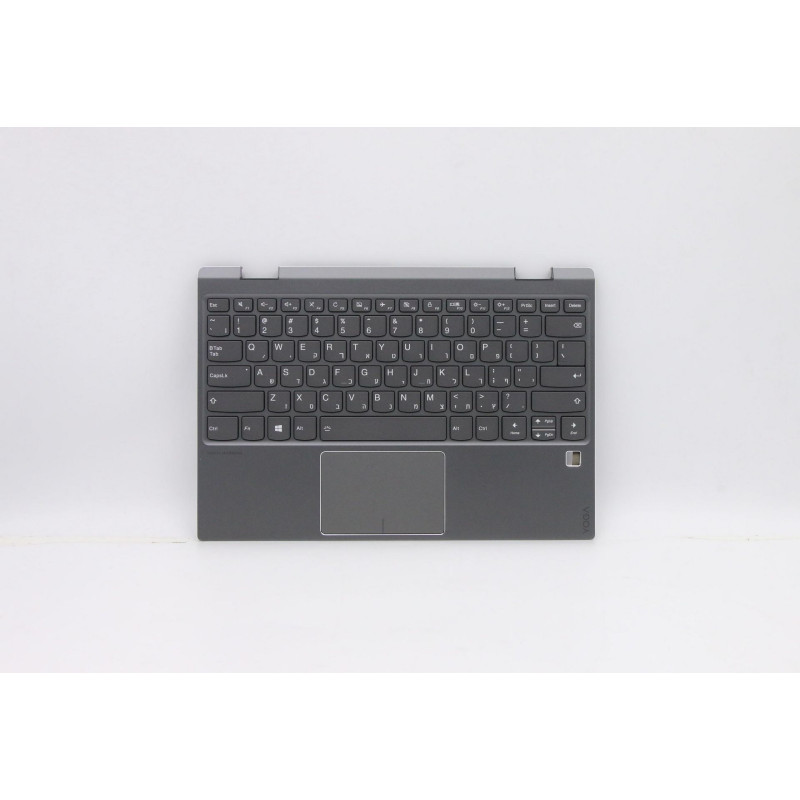 פאלמרסט כולל טאץ' פאד למחשב נייד C-Cover with keyboard, Hebrew, Iron Grey, Backlight, US 5CB0Q12258 Lenovo צבע:אפור ברזל מקורי - חדש