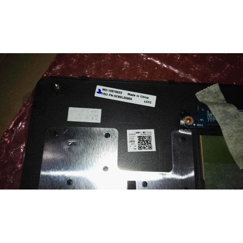 New 5CB0L35905 10870622 Lenovo 310 15ISK Laptop (ideapad) Type 80SM Palmrest Keyboard colore:black original