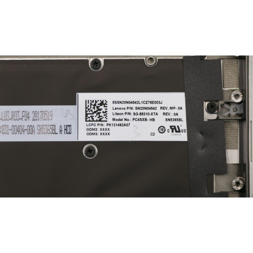 New 5cb0p19076 Lenovo Lenovo Ideapad 720S 13IKB Upper Case With Keyboard Touchpad And Fingerprint Hebrew English colore:gray original