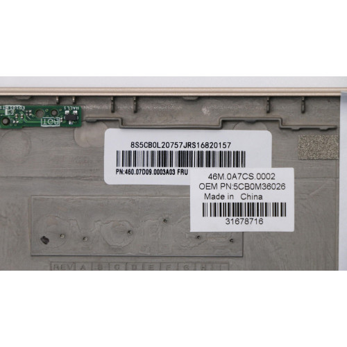 New COVER LCD Cover 80VQ GD W/CameraCBANT 5CB0M36026 Laptop Back Top Cover colore:gold original