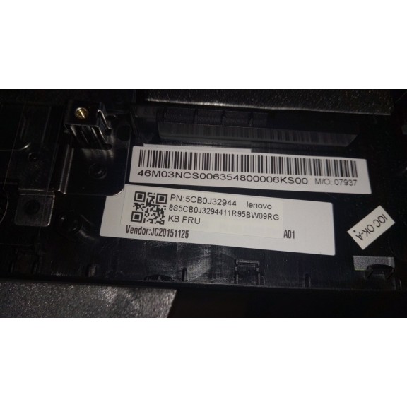 New Upper Case W S41 70 Silver HE 5CB0J32944 Lenovo Laptop Palmrest Touchpad colore:silver original