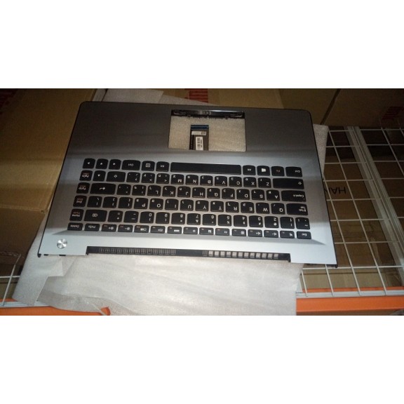 New Upper Case W S41 70 Silver HE 5CB0J32944 Lenovo Laptop Palmrest Touchpad colore:silver original