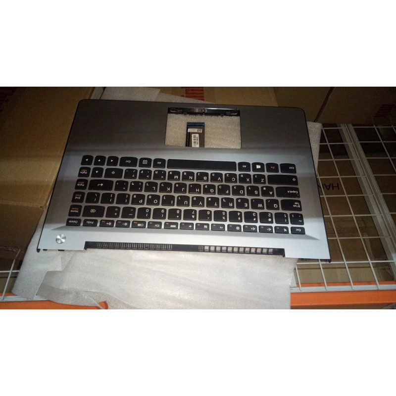 New Upper Case W S41 70 Silver HE 5CB0J32944 Lenovo Laptop Palmrest Touchpad colore:silver original
