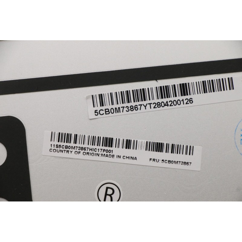 New COVER LCD Cover L 80VF Silver UHD W/Hinge 5CB0M73867 Lenovo Laptop Back Top Cover colore:black original