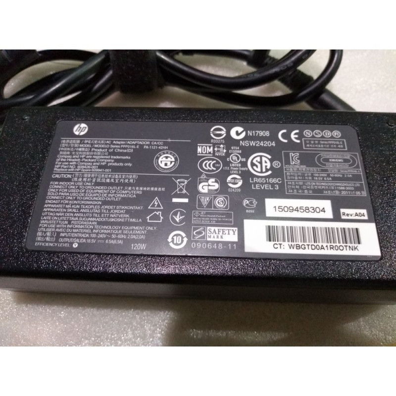 Зарядное Устройство для Ноутбука PA-1121-42HH HP Pavilion dv6-6154sf 18.5V 120W 7.4×5.0 mm+ PIN , б/у - оригинал - оригинал