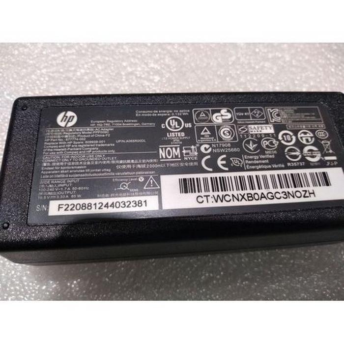 New 677774 002 HP Pavilion Sleekbook 15 b000ej Laptop Charger 19.5V 65W 4.75x1.7mm A copy of an original