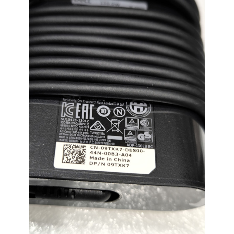 Зарядное Устройство для Ноутбука 0V363H 09TXK7 Dell Precision M3800 130W 4.5x3.0mm+ PIN цвет:чёрный - официальный официальный - оригинал