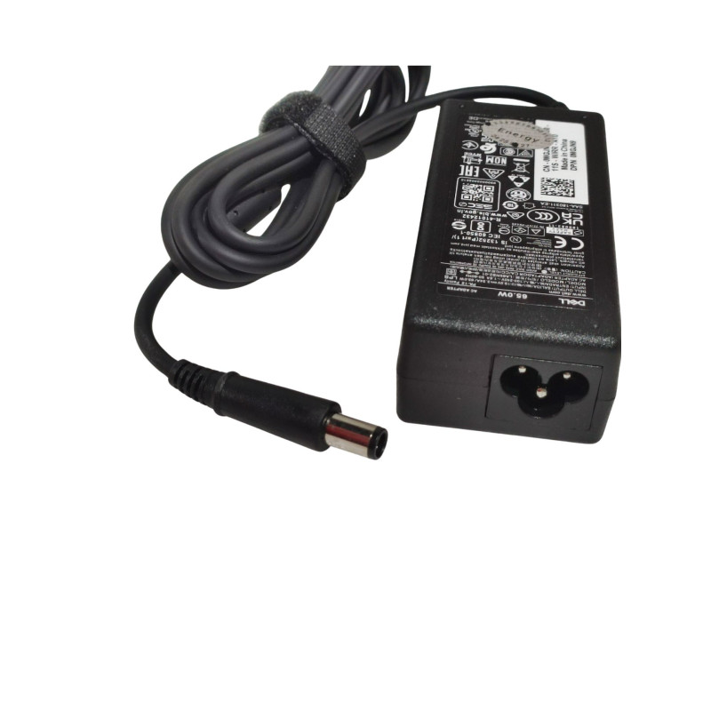 מטען למחשב נייד 0MGJN65W AC Adapter, 7.4mm Barrel,Dell Latitude 7490 0MGJN LA65NS2-01 19.5V 65W 7.4×5.0 mm+ PIN צבע:שחור העתק של מקור - חדש