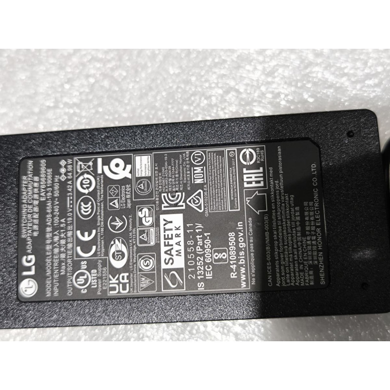 Зарядное Устройство для Ноутбука ADS-65AI-19-3 19V 65W 6.5x4.4mm + PIN - Копия оригинала