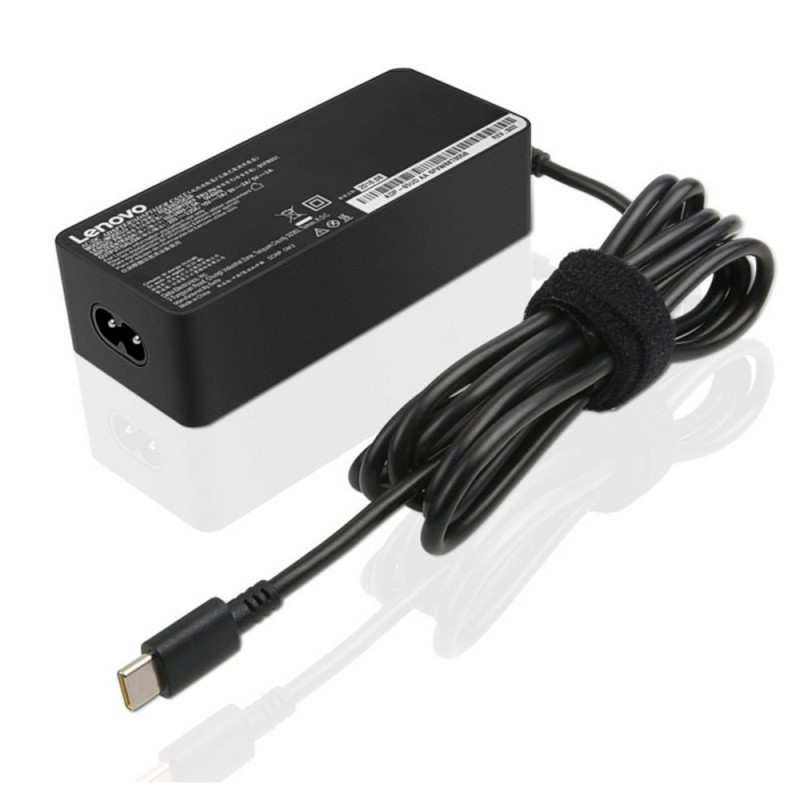מטען למחשב נייד GX20R05295 Lenovo 65W Type-C צבע:שחור העתק של מקור - חדש