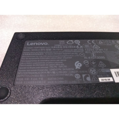 Зарядное Устройство для Ноутбука SA10J20154 00PC760 PA-1151-72VC Lenovo LENOVO Y70-70 Touch 20V 150W - оригинал