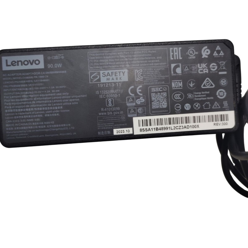 מטען למחשב נייד AC Adapter IdeaCentre AIO 3 24IAP7 - Type F0GH 5A10V03251 Lenovo IdeaCentre AIO 3 24IAP7 - Type F0GH 90W, 135W צבע:שחור מקורי - משומש