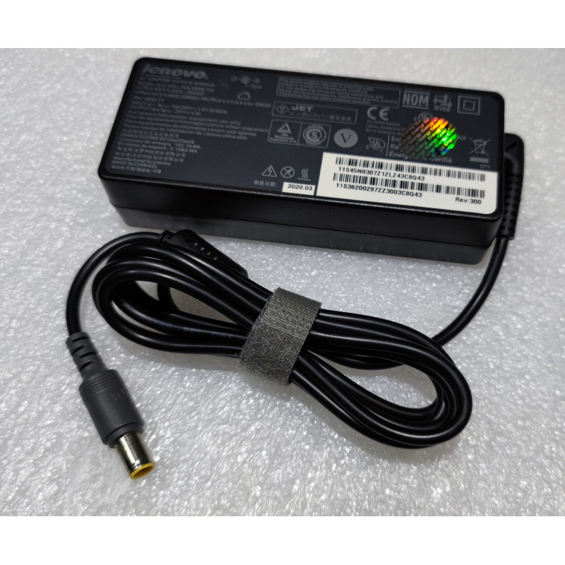 New ADLX90NLT2A 45N0307 Lenovo T420 Laptop (ThinkPad) Type 4236 Laptop Charger 20V 90W 7.9x5.5mm colore:black A copy of an original