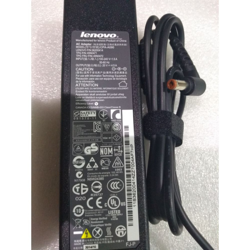 מטען למחשב נייד 0713A1990 Lenovo 19V 90W 5.5x2.5mm מקורי - חדש