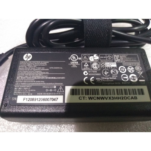 מטען למחשב נייד PPP009C 710412-001 19.5V 65W 7.4×5.0 mm+ PIN העתק של מקור - חדש