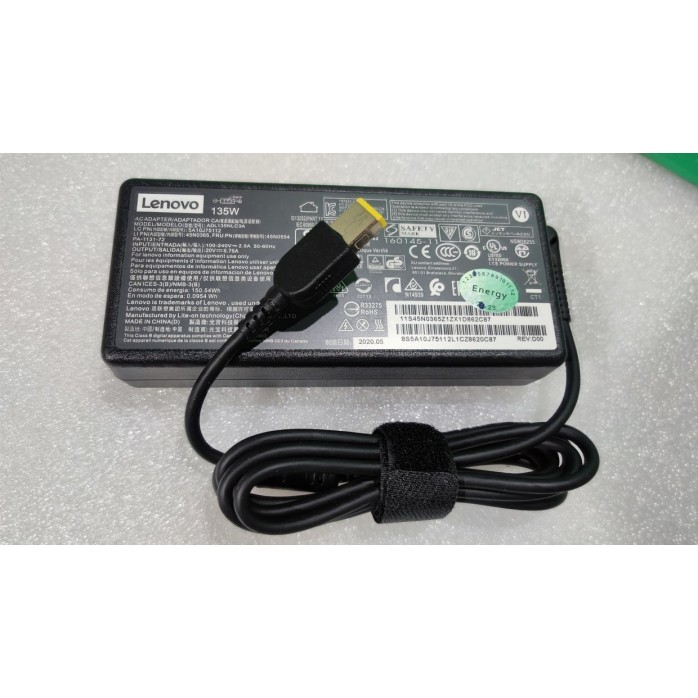 Зарядное Устройство для Ноутбука 45N0554 ADL135NLC3A Lenovo Y700 Touch-15ISK Laptop (ideapad) - Type 80NW 20V 135W - Копия оригинала