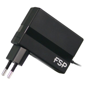 מטען אוניברסלי למחשב נייד PNA0651800 FSP 65W צבע:שחור - חדש