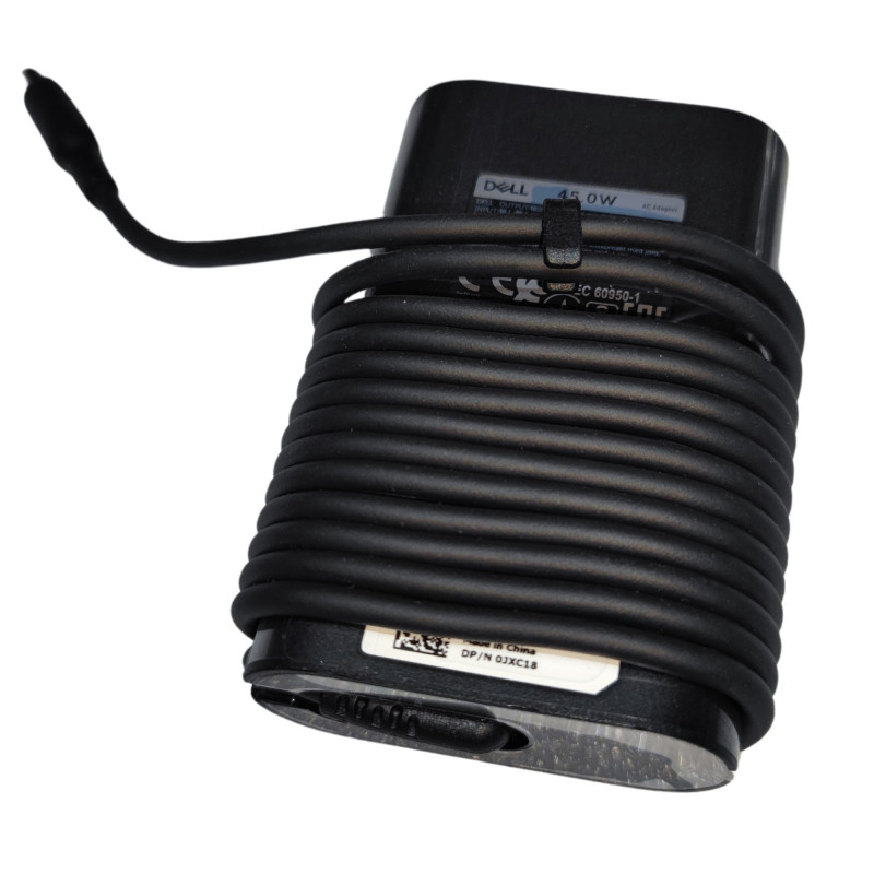 New 0JXC18 Dell Vostro 3501 Laptop Charger 19.5V 45W 4.5x3.0mm PIN colore:black official official original