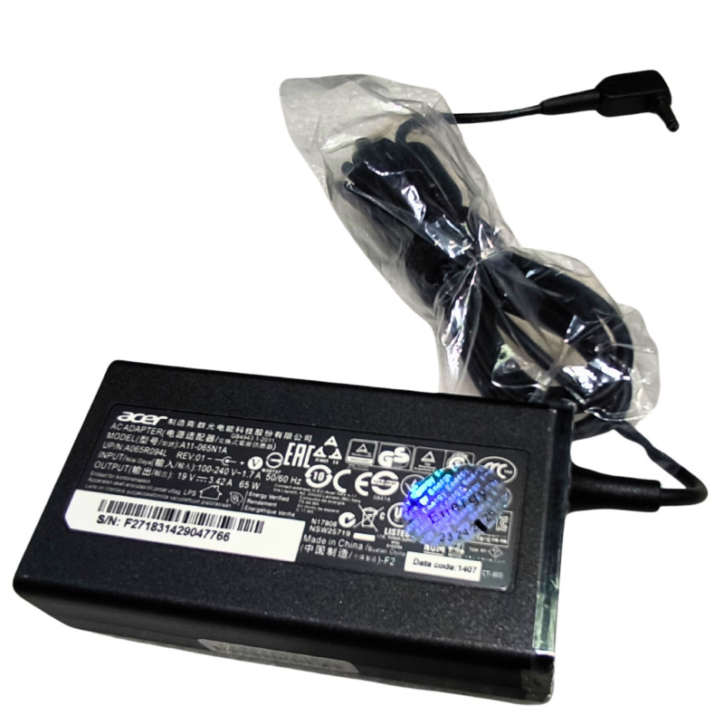 Зарядное Устройство для Ноутбука A11-065N1A Acer Aspire 5 A515-56 19V 65W 3.0x1.1mm  - Копия оригинала