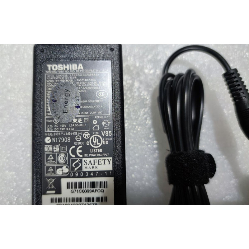 New PA3714U 1ACA Laptop Charger 19V 65W 5.5x2.5mm A copy of an original