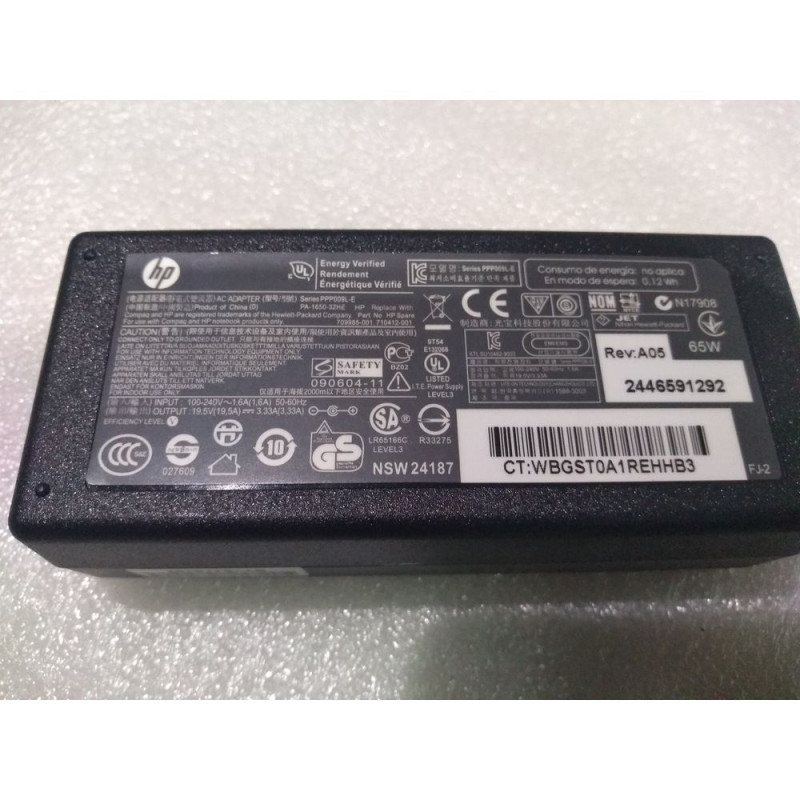 Зарядное Устройство для Ноутбука pa-1650-32he 709985-001 710412-001 HP 255 G5 19.5V 65W 4.5x3.0mm+ PIN - Копия оригинала