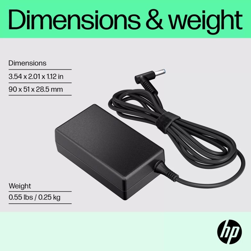 מטען למחשב נייד 65W Smart AC Adapter 1030 H6Y89AA HP 65W מקורי - חדש