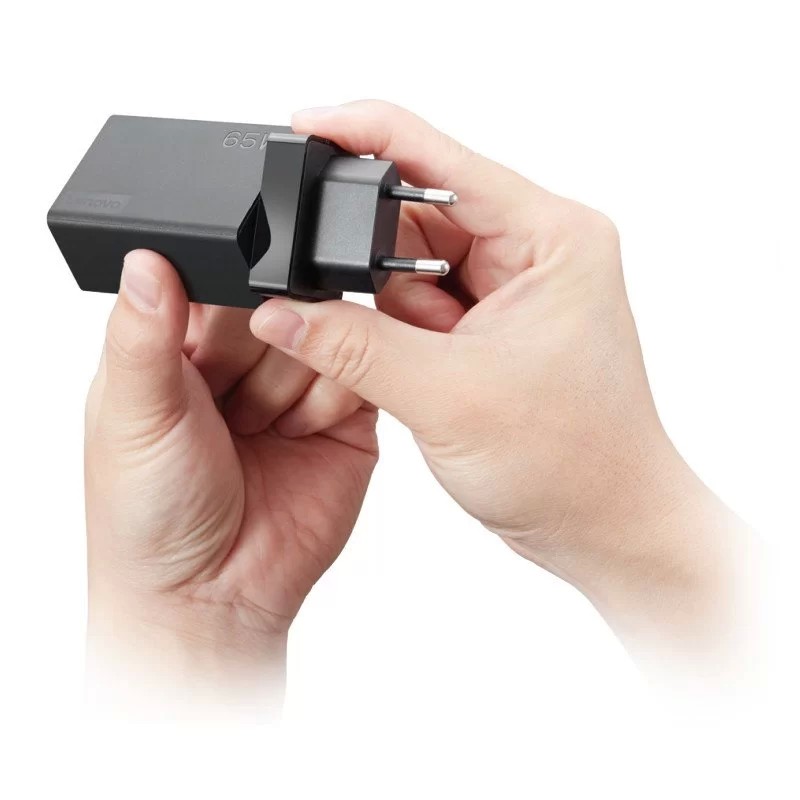 מטען למחשב נייד 65W USB-C AC Travel Adapter G0A6N065WW Lenovo 65W Type-C מקורי - חדש