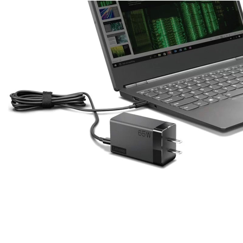 מטען למחשב נייד 65W USB-C AC Travel Adapter G0A6N065WW Lenovo 65W Type-C מקורי - חדש