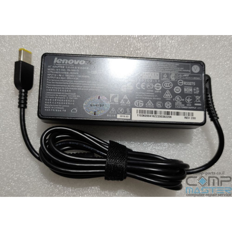 Зарядное Устройство для Ноутбука PA-1900-72 36200416 Lenovo ThinkBook 15-IIL Laptop - Type 20SM 20V 90W - Копия оригинала