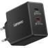 מטען למחשב נייד Dual USB-C 65W GaN Charger שחור G0A6065BEU Lenovo 65W Type-C מקורי - חדש
