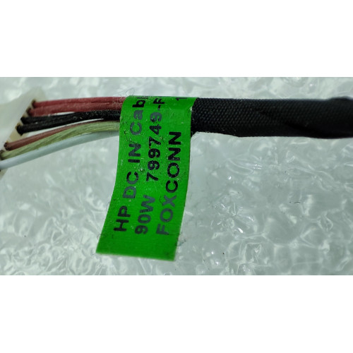Разъем для Зарядки Ноутбука DC IN CABLE 90W 799749-F17 HP HP Pavilion Notebook - 15-ab001nj 4.5x3.0mm+ PIN , б/у ID:55594 - оригинал - оригинал