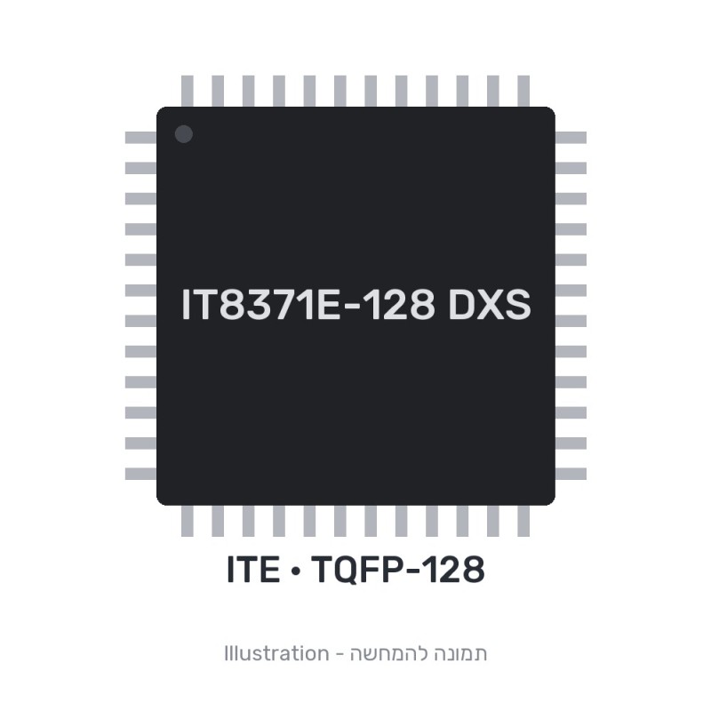 רכיב אלקטרוני ללוח אם ITE IT8371E-128 DXS embedded controller IT8371E-128 DXS IT8371E ITE Lenovo Y700-15ISK Laptop (ideapad) - Type 80NV מקורי - חדש