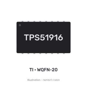 רכיב אלקטרוני ללוח אם TPS51916 TI WQFN-20 מקורי - חדש