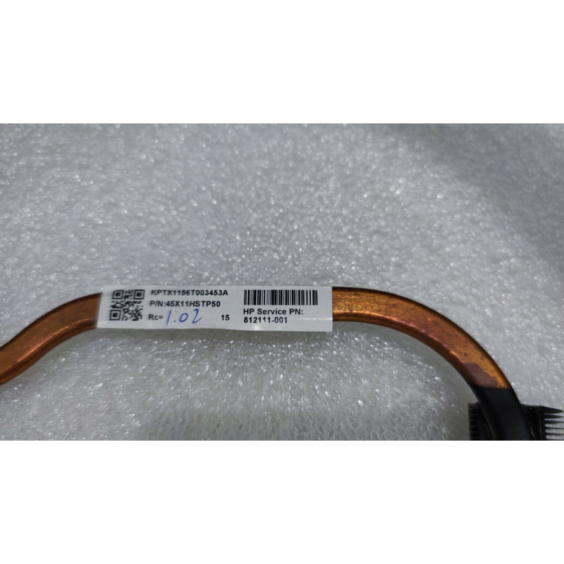 Used 812111 001 45X11HSTP50 HEATSTICK 812111 001 45X11HSTP50 HP Pavilion Notebook 15 ab001nj Laptop Cooling Heatsink original