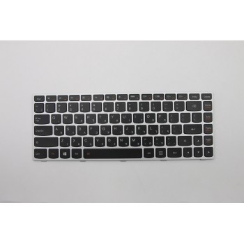 Клавиатура для Ноутбука HEB-T5G1B-CCY-BlackKey-BLKBD 5N20H03049 Lenovo 500-14ACZ Laptop (ideapad) - Type 80K3 US , Иврит, Английский цвет:чёрный, серебристый - оригинал