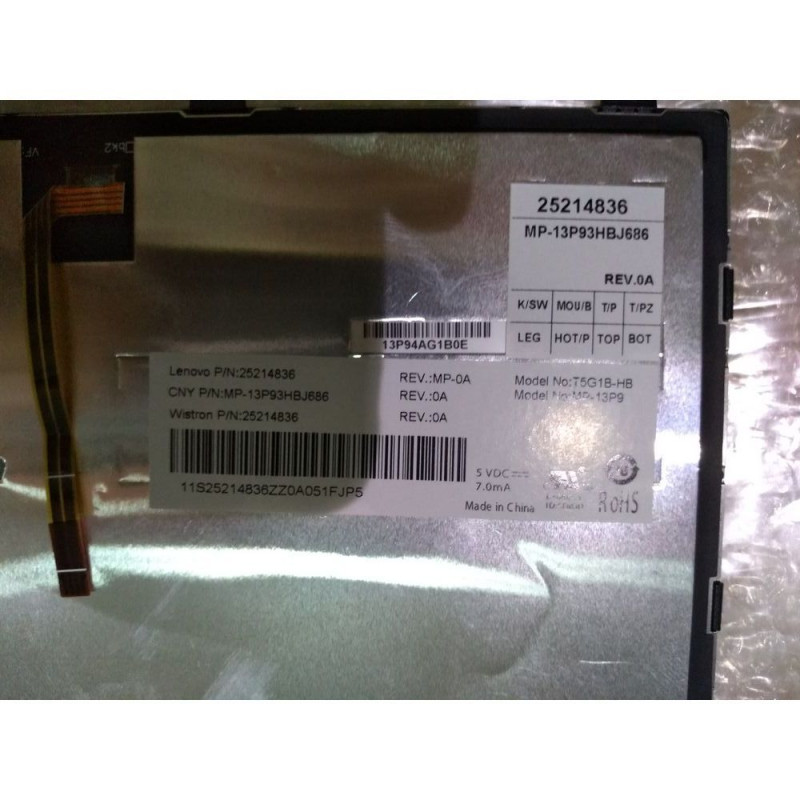 Клавиатура для Ноутбука MP-13P93HBJ686 25214836 Lenovo LENOVO FLEX 2-14 , Иврит, Английский - оригинал