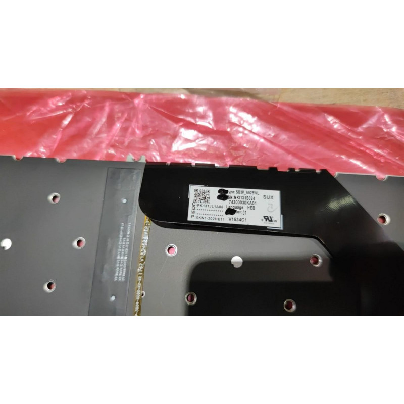Клавиатура для Ноутбука PK131JL1A06 0KN1-202HE11 Acer Swift 3 SF314-58 , Иврит, Английский цвет:черный - Копия оригинала