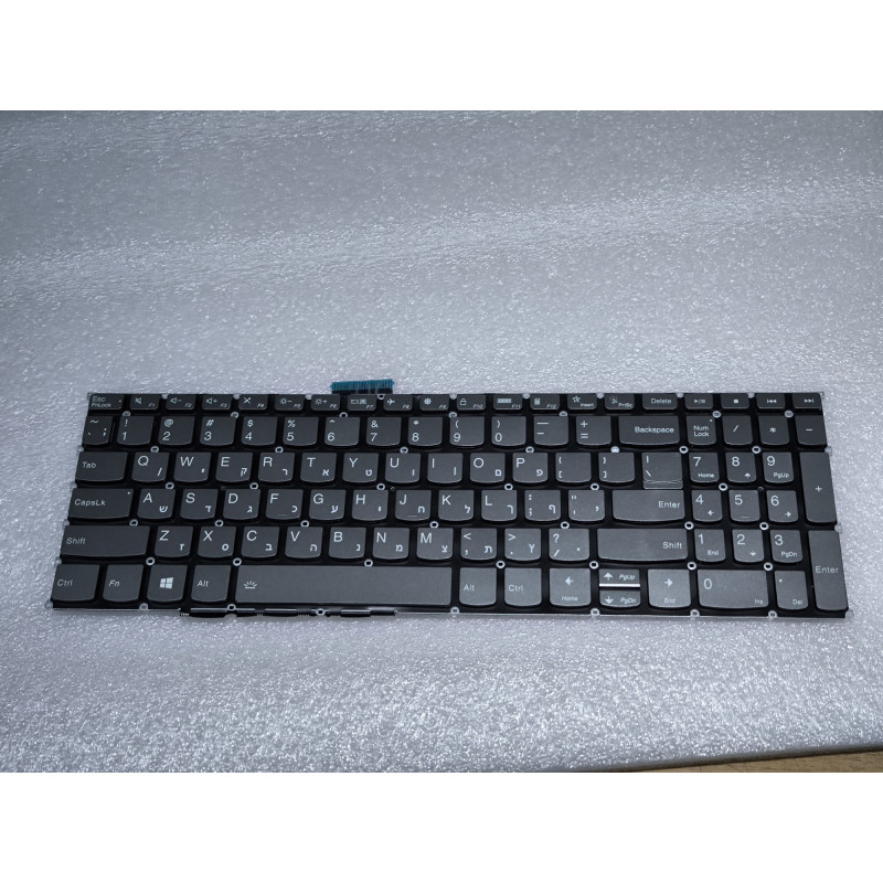 Клавиатура для Ноутбука Lenovo Yoga Slim 7-15IMH05 Laptop (ideapad) - Type 82AB , Иврит, Английский - Копия оригинала