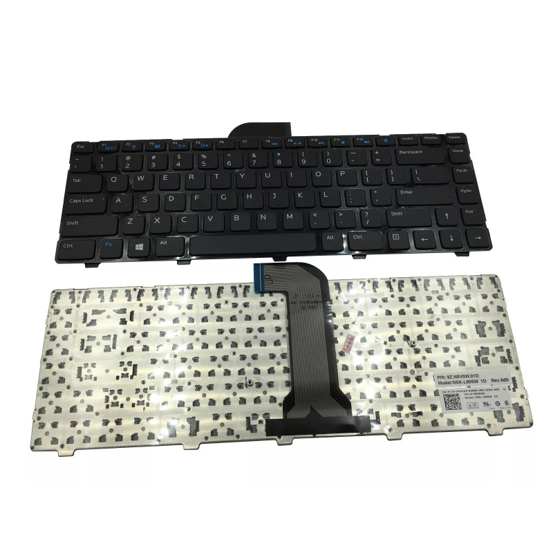 מקלדת למחשב נייד Dell Latitude 3440 Laptop US Keyboard With Frame 06H10H 6H10H 06H10H DELL LATITUDE 3440 US , עברית, אנגלית צבע:שחור העתק של מקור - חדש