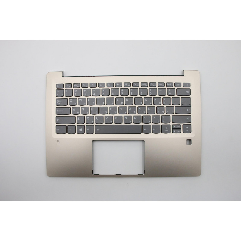 מקלדת למחשב נייד UpperCase C 80XC GD W/KB FP BL HEB 5CB0N79845 Lenovo 720S-14IKB (ideapad) - Type 81BD , עברית, אנגלית צבע:זהב מקורי - חדש